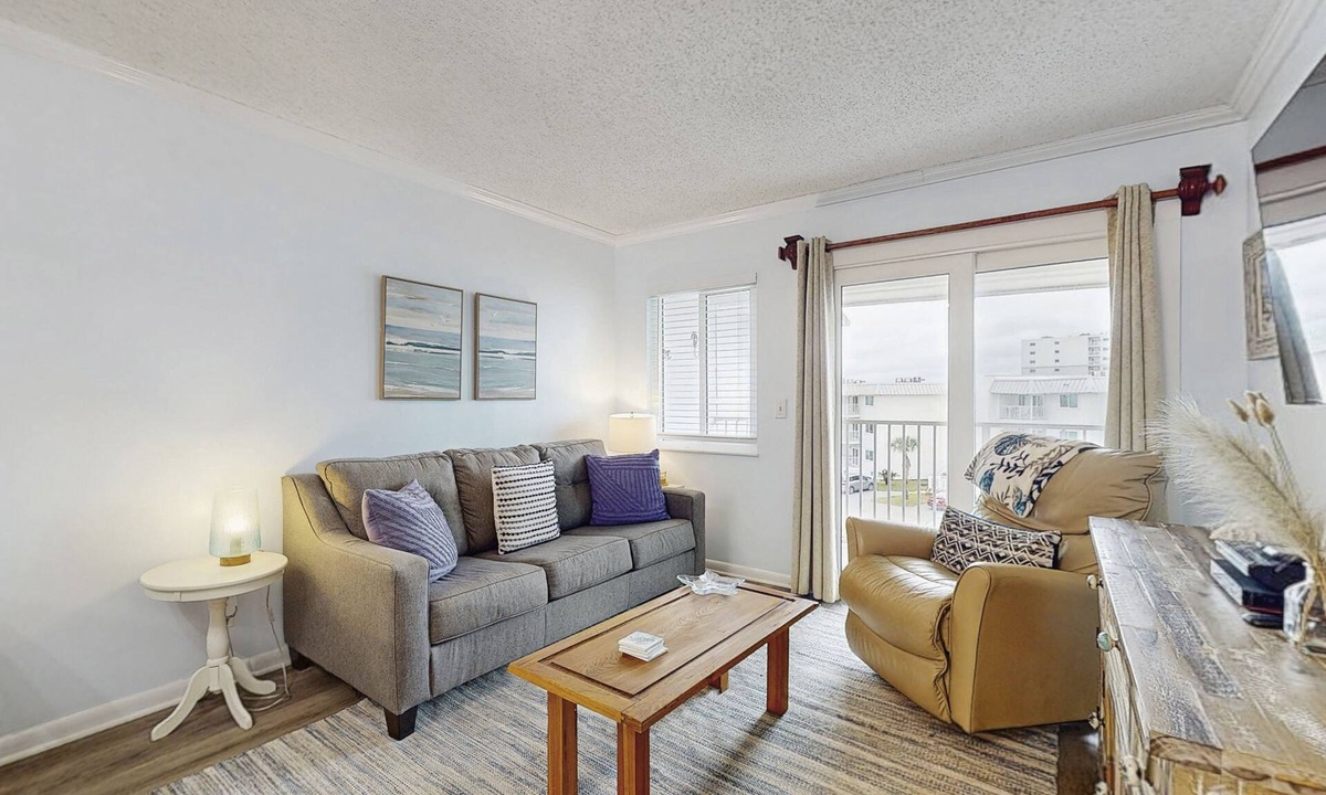 Fort Morgan Condo | Casual condo steps from the beach with AC, balcony, resort pools, & free WiFi