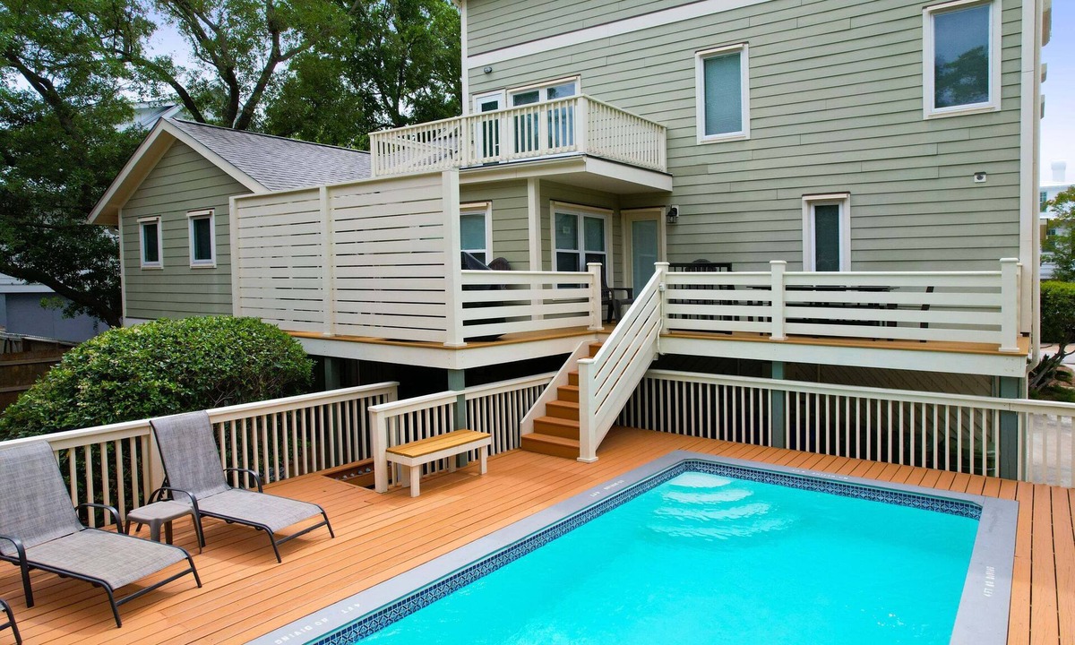 Isle of Palms House | Fantastic Family Beach House with Private Pool, Golf Cart, & Elevator!