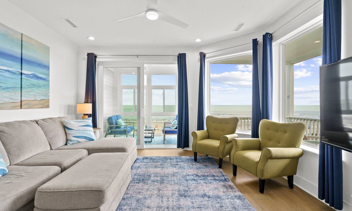 Folly Beach Villa | Indigo Tides | Renovated Villa with Ocean Views, Sunsets & Walk to Center Street