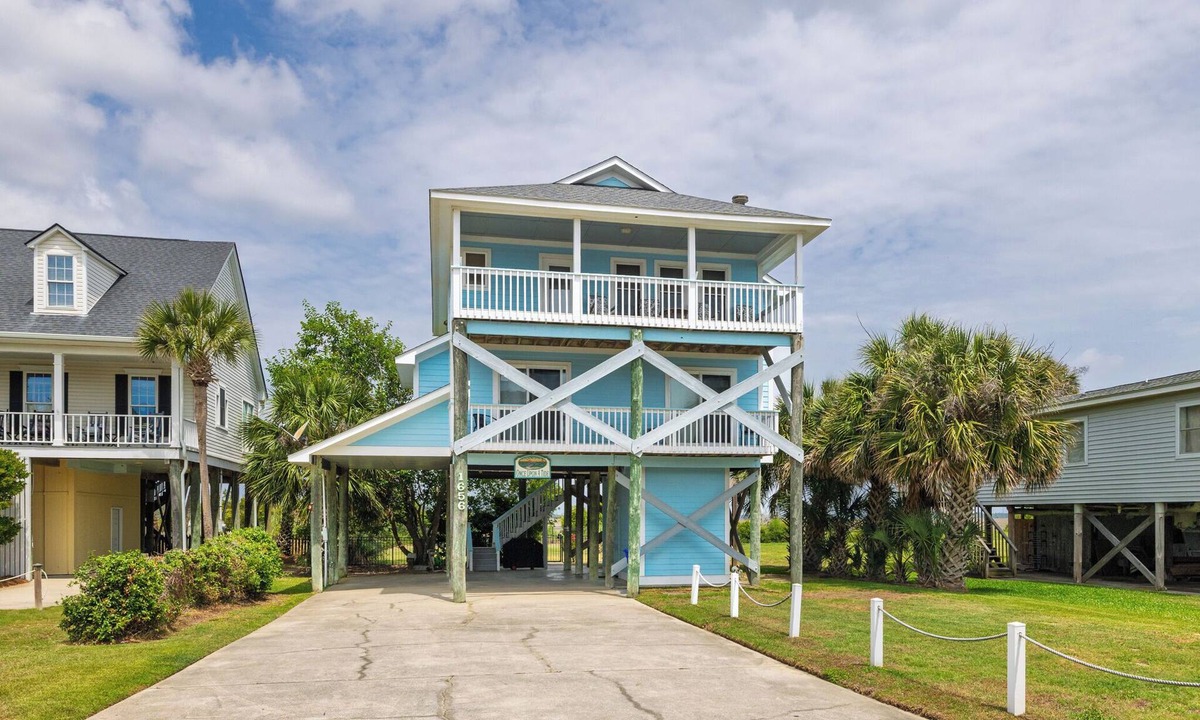 Folly Beach House | Once Upon A Tide ~ Dog Friendly! ~ Ocean + Marsh Views