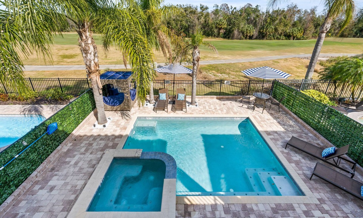 Reunion House | Private Pool with Golf Course Views | Games & Theater Room | Kids Bunk Bedroom