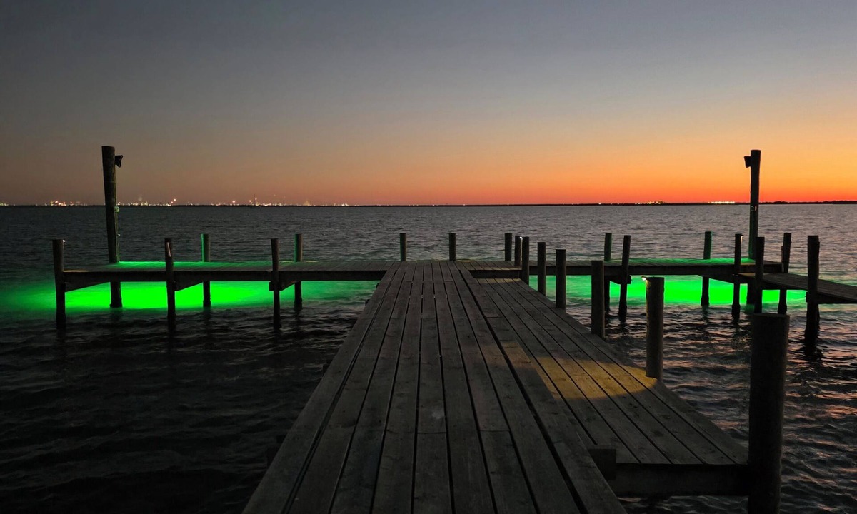 Dickinson House | San Leon, Galv Bay- 300' Private Pier w/Green Fishing Lights! Immaculate home!