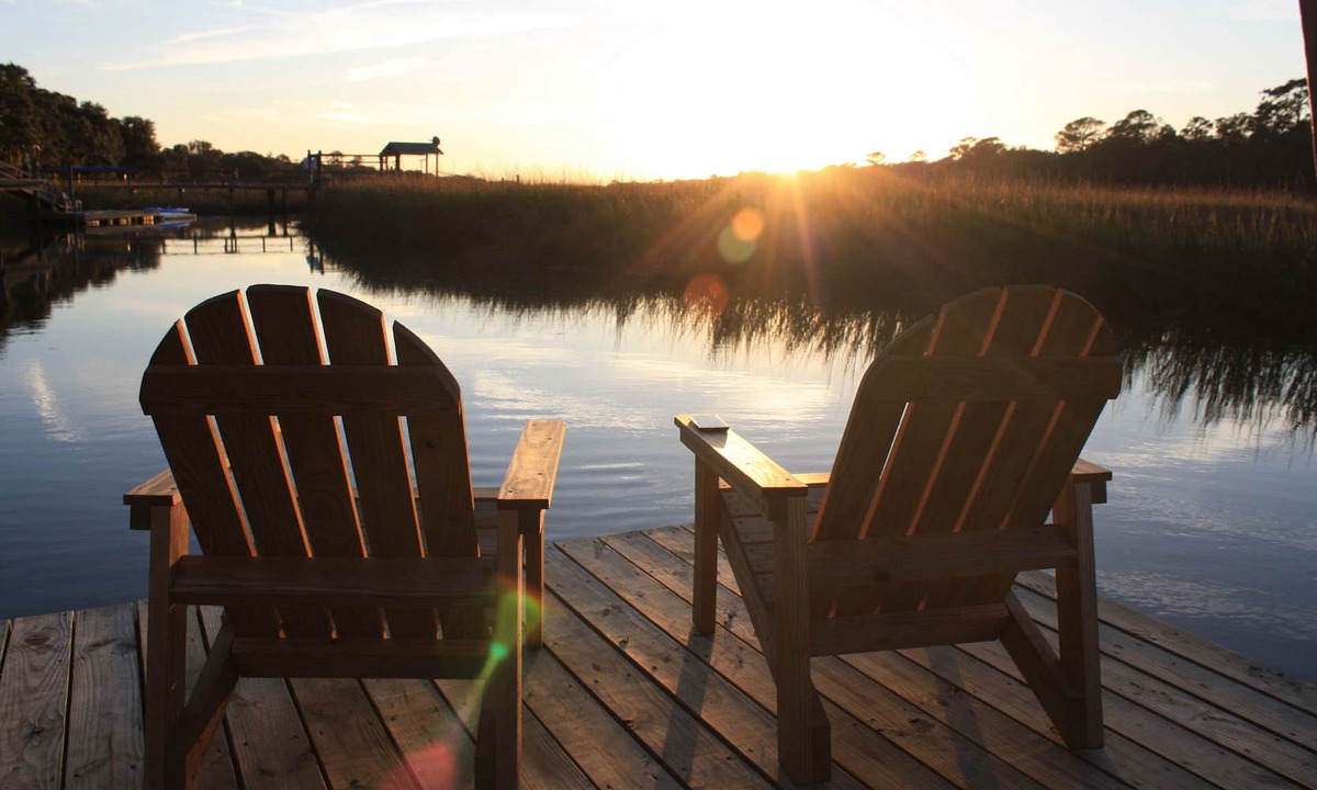 Mount Pleasant House | Shem Creek Paradise. Fish, Paddle, Kayak Off Your Own Covered dock with floater