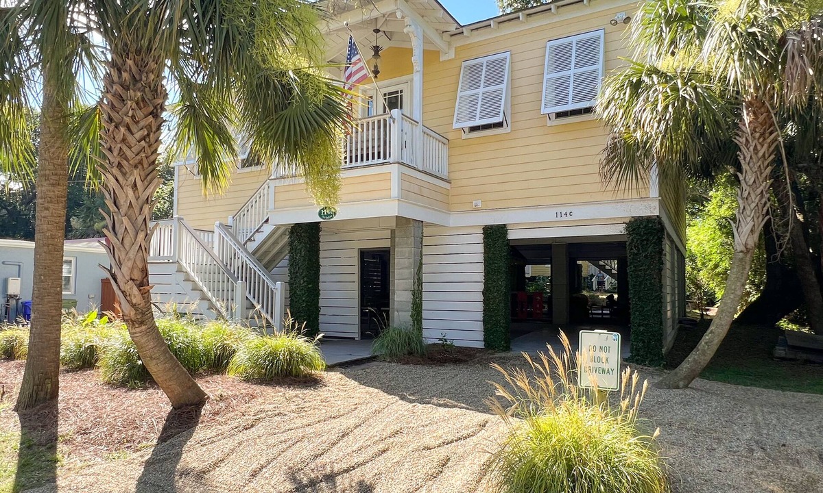 Folly Beach House | Steps to Downtown, Pier & Beach with Gourmet Kitchen!