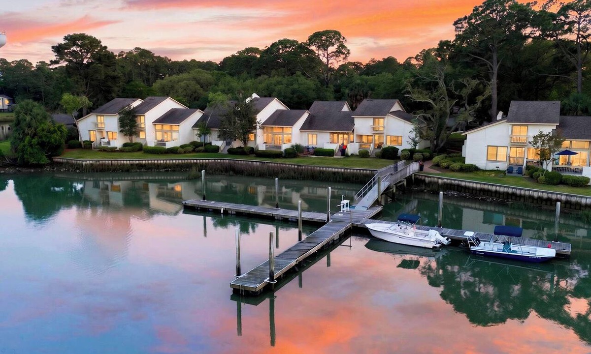 South Beach House | Waterfront Cove + Dock | Walk to Beach + Sea Pines | Heron's Rest at Port Villas