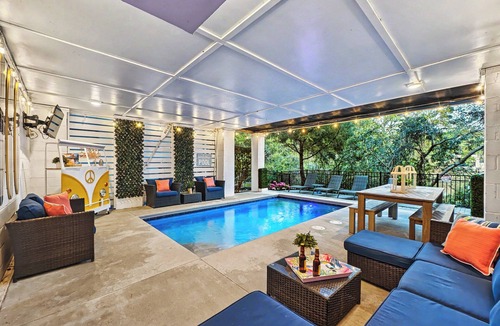 Folly Field House | 13SC Beach, Private Pool, 10 foot movie theater screen