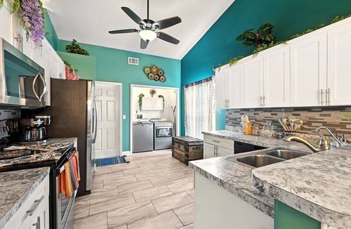 Indian Point House | 4BR Villa with Free Heated Pool & Grill Near Disney