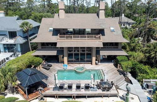 Palmetto Dunes House | 9 Dinghy - Oceanfront Home in Palmetto Dunes with Pool & Hot Tub. Dog Friendly.