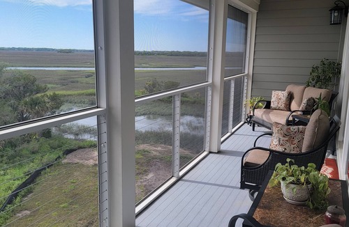 Folly Beach Condo | Amazing Sunset Views of Folly River! Close to Folly Beach & Downtown Charleston.