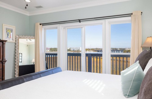 Waters Edge House | Charming 3BR Folly Beach Townhome: Water Views, Pool Access & Steps to Fun