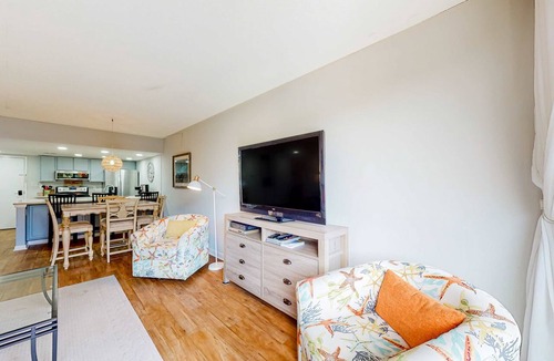 Harbour Town Condo | Dog friendly coastal condo water views, balcony, WD, & AC
