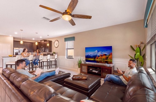 Davenport House | Exceptional Villa: Saltwater Pool, No Rear Neighbors, Game Room & Movie Theater
