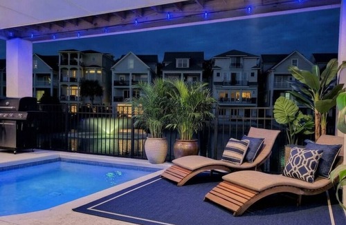 Folly Field House | Hilton Head Beach House for Large Groups w/heated pool and water view- Luxury