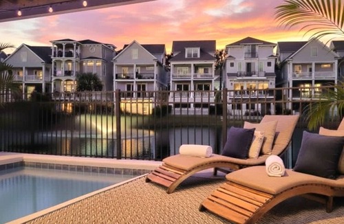 Folly Field House | Hilton Head Beach House for Large Groups w/heated pool and water view- Luxury