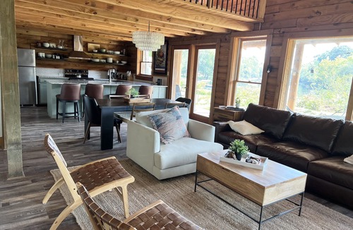 Heber Springs Cabin | Log Cabin with the Best Views of the Little Red River
