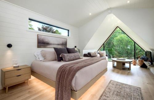 Balsam Grove Ski Chalet | Luminous A-Frame Sanctuary near Pisgah National Forest in North Carolina