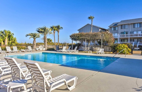 Oceanmarsh Subdivision Condo | New Screened Deck With Views To The Ocean