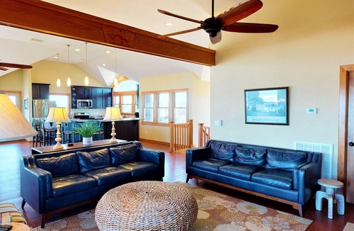 Carova Beach House | Oceanfront, Pool & Hot Tub, Dune Gazebo, Wild Horse Fence steps away 4x4 Bch