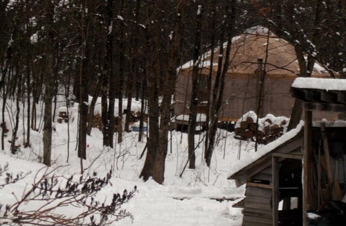 Post Mills Cabin | Off-the-Grid Yurt Rental in the Secluded Countryside of Thetford Center, Vermont