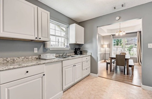 Savannah House | Pet-Friendly Home with Covered Patio & Backyard