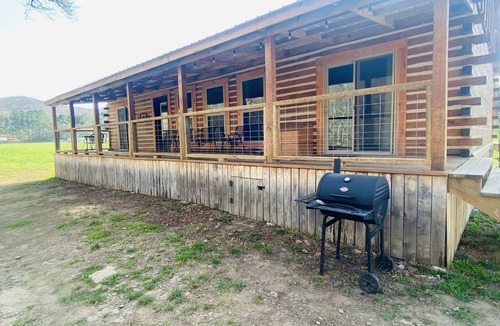 Combs Cabin | SASAFRASS luxury log Cabin, Creek,Lake Ride to the trails from the Cabin