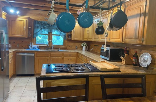 Lugoff House | Serene Riverfront Retreat near Historic Camden Sleeps 10. Fishing, WiFi, AC