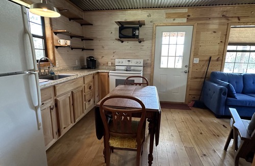 Quitman Cabin | Small Rustic Cabin Near Greers Ferry Lake w/1 Bedroom 1 Bath &Full Size Sofa bed