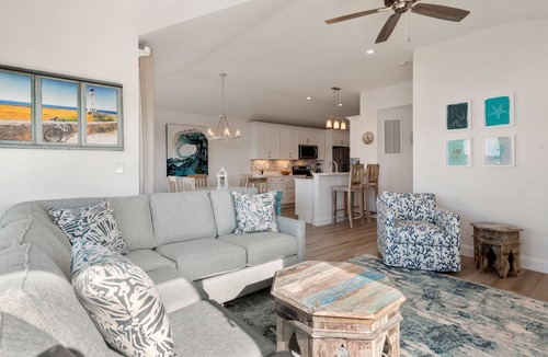 Colington House | Sunset On The Sound: Water Views | Pool Access