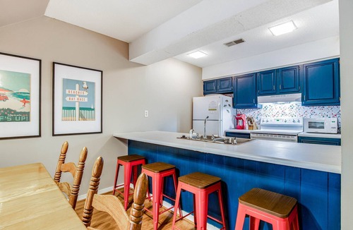 Ocean Ridge Cabin | Vibrant, Waterfront Home with Free WiFi, Full Kitchen, Gas Grill, & A/C