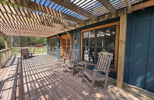 Blairsville House | Vineyard Creek Cottage at Living Water Winery; Mountain Views, Creek + Firepit