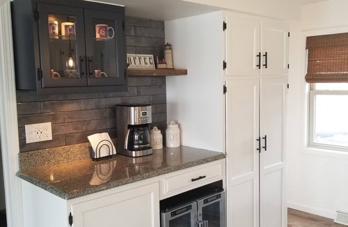 Plainwell House | Waterfront, Private Dock, Pizza Oven + Outdoor Fireplace + Sunset Views