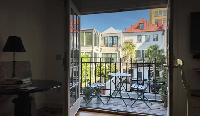 Beautiful private back house located South of Broad with stunning views.