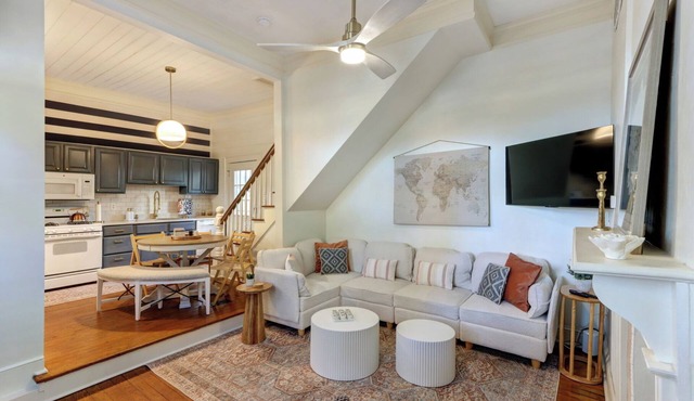 FREE PARKING at this historical home in the heart of downtown & outdoor patio.