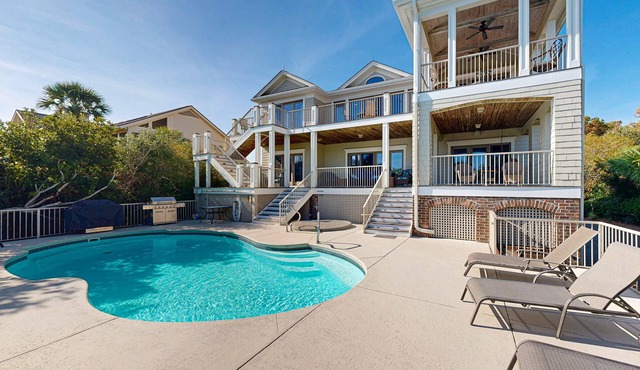 Gorgeous home with panoramic ocean views, private pool, & hot tub