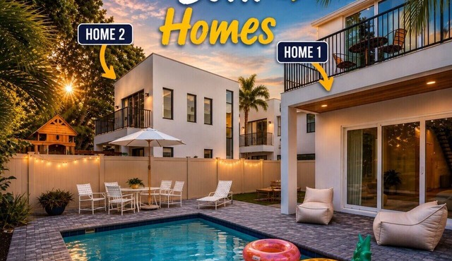 Luxe & Spacious Double Villas, Hot Tub, Pool