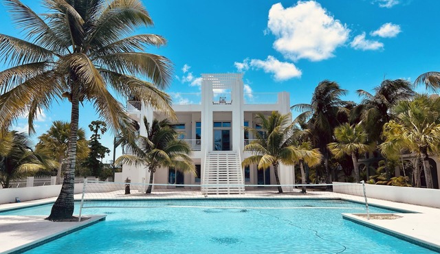 Oceanfront Dream Villa. Expansive pool, game room, rooftop lounge, kitchen. in Sandy Point