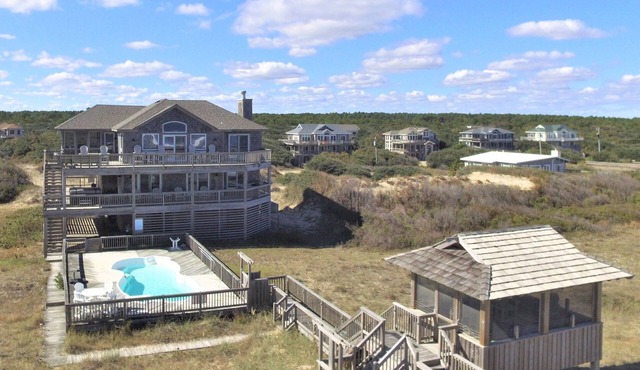 Oceanfront, Pool & Hot Tub, Dune Gazebo, Wild Horse Fence steps away 4x4 Bch