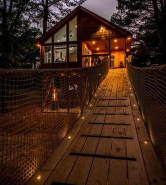 Romantic getaway in the treetops