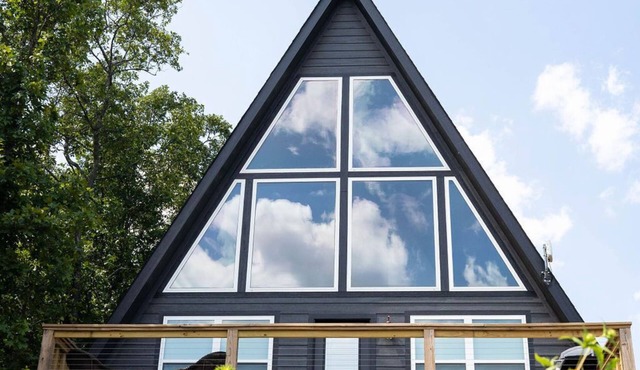 Seven Hollows Modern A-Frame on Petit Jean Mountain