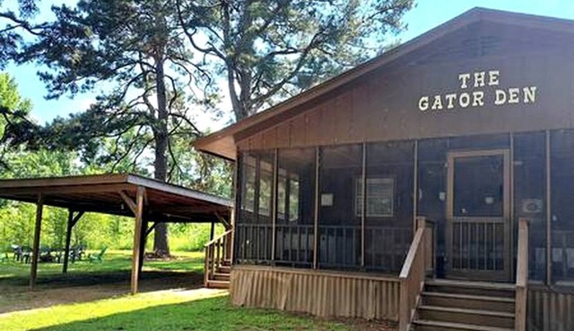 The Gator Den at Caddo Lake in Karnack, Texas in Karnack