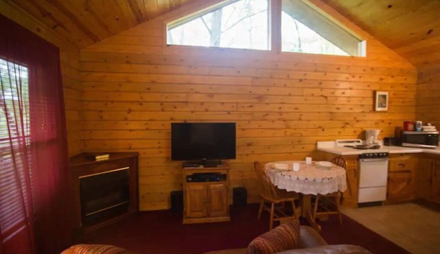 Tranquil Cabin- Perched on Mountain Top boasting jacuzzi for two and expansive deck with views! Trail & Cave on Property! in Eureka Springs