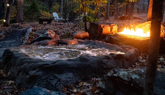 Tree Loft Rock Hot Tub Buffalo River in St Joe