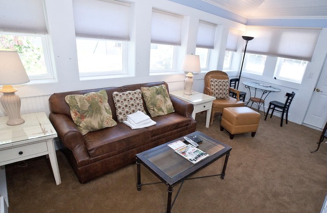 Second-Floor Suite w/ Covered Porches & Full Kitchen - Steps from Dining & Shops