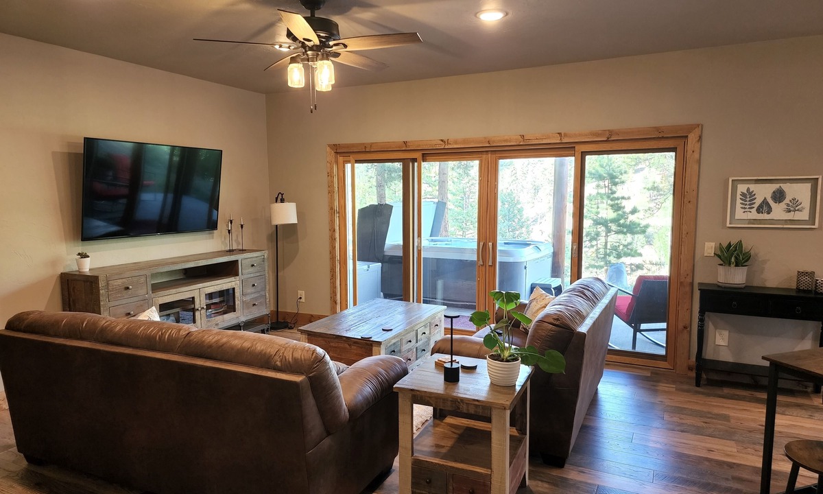 Florissant Apartment | Secluded Guest Suite Covered Hot Tub, Private Drive, Mountain Valley Views