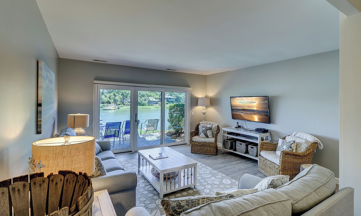 South Beach Condo | 1615 Port Villa - Stunning Views of Braddock Cove and steps to the marina!