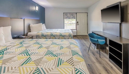 Deluxe Room, 2 Queen Beds, Smoking, Refrigerator & Microwave