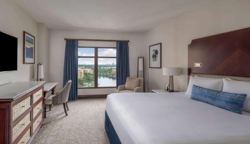 Mobility Accessible King Room with Roll-In Shower and Lake View