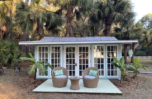 Daufuskie Island Cottage | Daufuskie Island Historic Palmetto Cottage - Palm Tree Forest With Water Views
