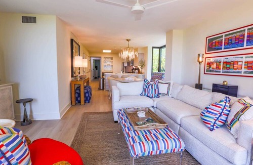 Isle of Palms Condo | Professionally Decorated Corner Condo with Ocean Views, Covered Balcony & Access to Community Pool