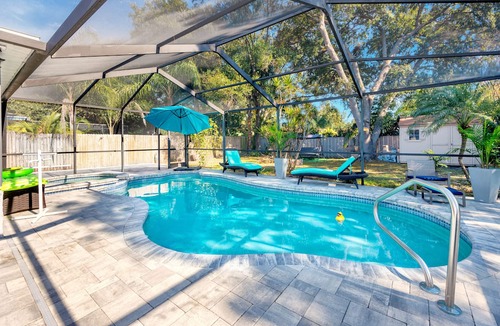 Safety Harbor House | Modern house heated pool near TPA Clearwater Dunedin Palm Harbor